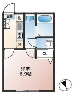KAresidence西日暮里【3階】の間取り