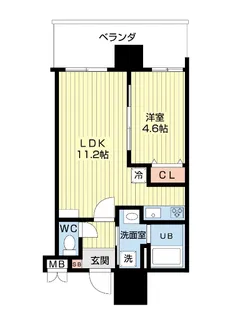 SGB浜町【5階】の間取り