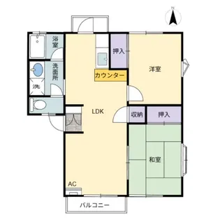 オークヒルズワダ D【2階】の間取り