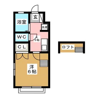 ワセダエノキハウスII【1階】の間取り
