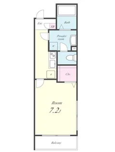グランディール門前仲町【2階】の間取り
