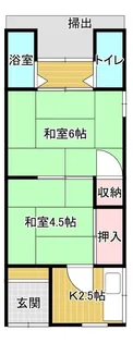 清水荘【1階】の間取り