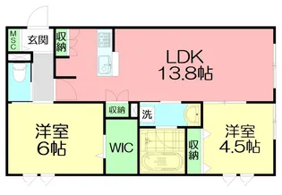 Y’s F Residence II【1階】の間取り