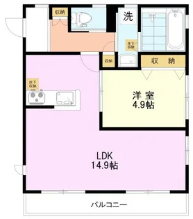 ルグラン国立【1階】の間取り