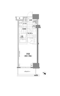 パークハビオ人形町【8階】の間取り