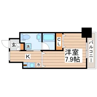 フィットエル仙台一番町【3階】の間取り