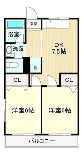 関根マンション【2階】の間取り