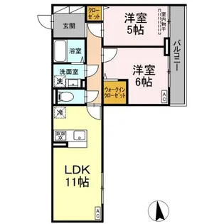 グラナーデ東葛西【2階】の間取り