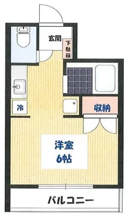サウスヒルズ都立大【1階】の間取り