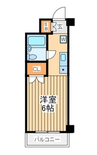 セシーズ新百合丘【2階】の間取り