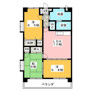 ラフィネ 神久【4階】の間取り