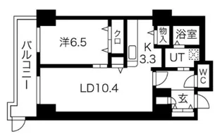 シティコート目黒2号棟【3階】の間取り