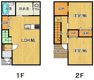 メゾン・ド・ルポ【1階】の間取り