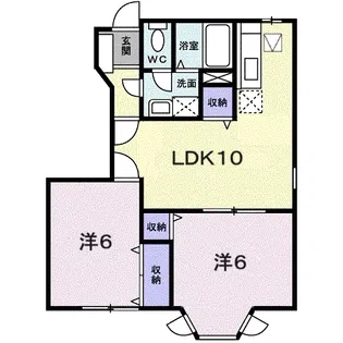 ライジングヒルズ【1階】の間取り