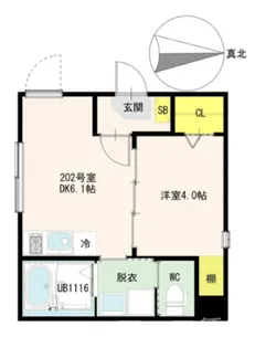 アーバンネクサス北千住【2階】の間取り