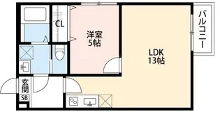 ピースフルパレス江戸川【2階】の間取り