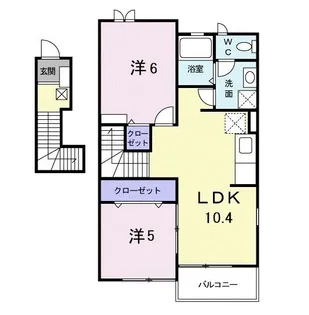 フェアーハウス武井壱番館【2階】の間取り