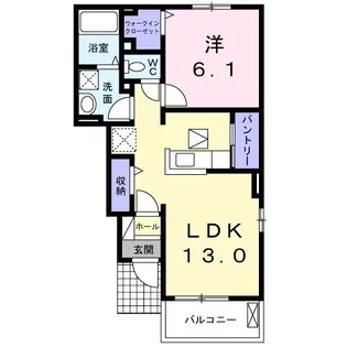 プリムローズI【1階】の間取り