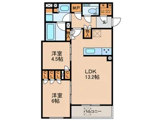 シティタワー天王寺【19階】の間取り