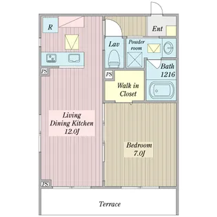 ライズ三郷中央【1階】の間取り