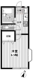 カーサヒルサイドB【1階】の間取り