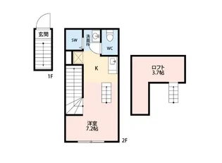イルヴィアーレ天王坂ノース【2階】の間取り