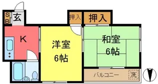 宮崎コーポ【3階】の間取り