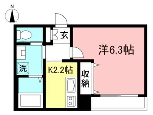 Flat Bonheur【1階】の間取り