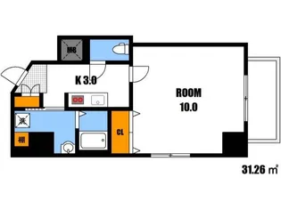 プランドール古市【7階】の間取り