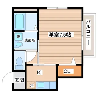ア・ニーラ北仙台【1階】の間取り