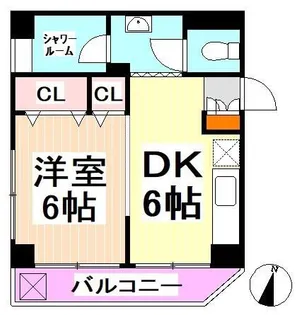 北村ハイツ【4階】の間取り