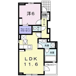 ヴァレー ルフレ【1階】の間取り