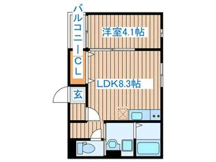 Gran Serenite榴ヶ岡【1階】の間取り