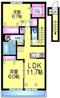 CASA BIANCA西船橋Aの間取り