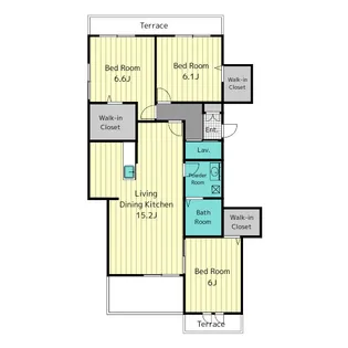 サンライズレジデンス【2階】の間取り