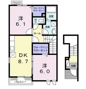 クラール・アイ【2階】の間取り