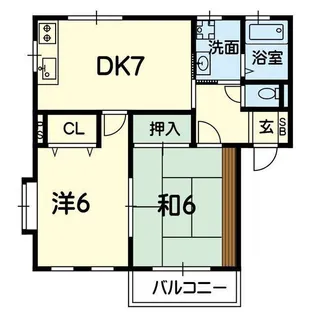 メゾンエスポワール【1階】の間取り