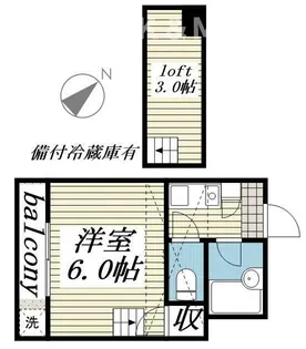 ジュネパレス塚本【2階】の間取り