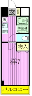 ベルサイト新松戸【3階】の間取り