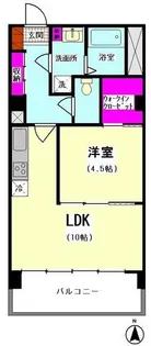 ハイツ北品川【7階】の間取り
