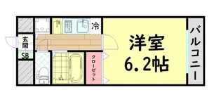 ライジングコート岸里玉出駅前【6階】の間取り