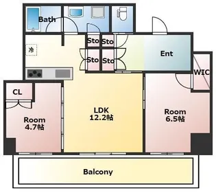 ウエリス覚王山法王町【6階】の間取り