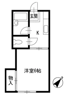 新井ハイツ【1階】の間取り