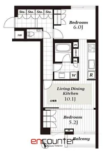 ザ・レジデンシャル北青山【2階】の間取り