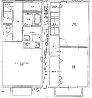 パティオ久米Bの間取り