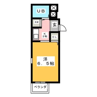 ミリアン鳴海リバーサイド【2階】の間取り