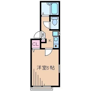 ディアコート大倉山I【2階】の間取り