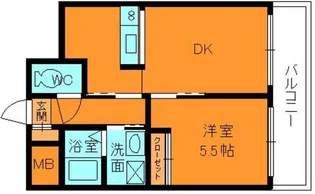 ヤマセン2番館【4階】の間取り