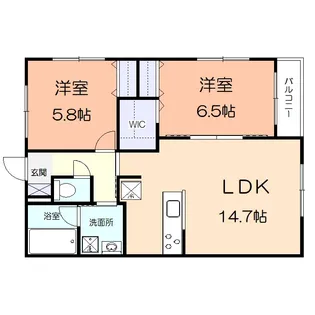 フォンテーヌあずまIII【2階】の間取り