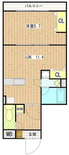 蒔田サウススクエア【4階】の間取り